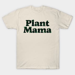 Plant Mama | Plant Lady Leaf Pattern T-Shirt